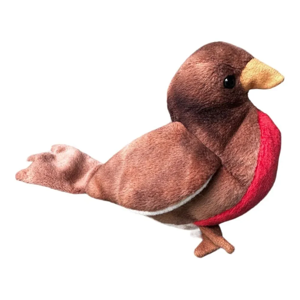 Vintage 1998 Ty Beanie Baby Early The Robin Plush‎ Toy Stuffed Animal Bird Red